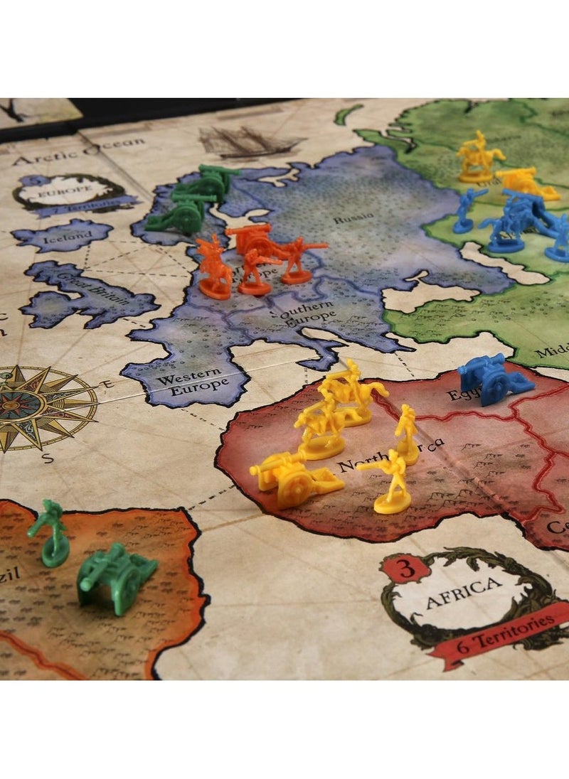 Risk Board Game- B7404000 Ultimate Strategy Conquest with 300 Figures and 12 Secret Missions-Fun for Teens Adults and Family-Ages 10Plus-Ideal Gift