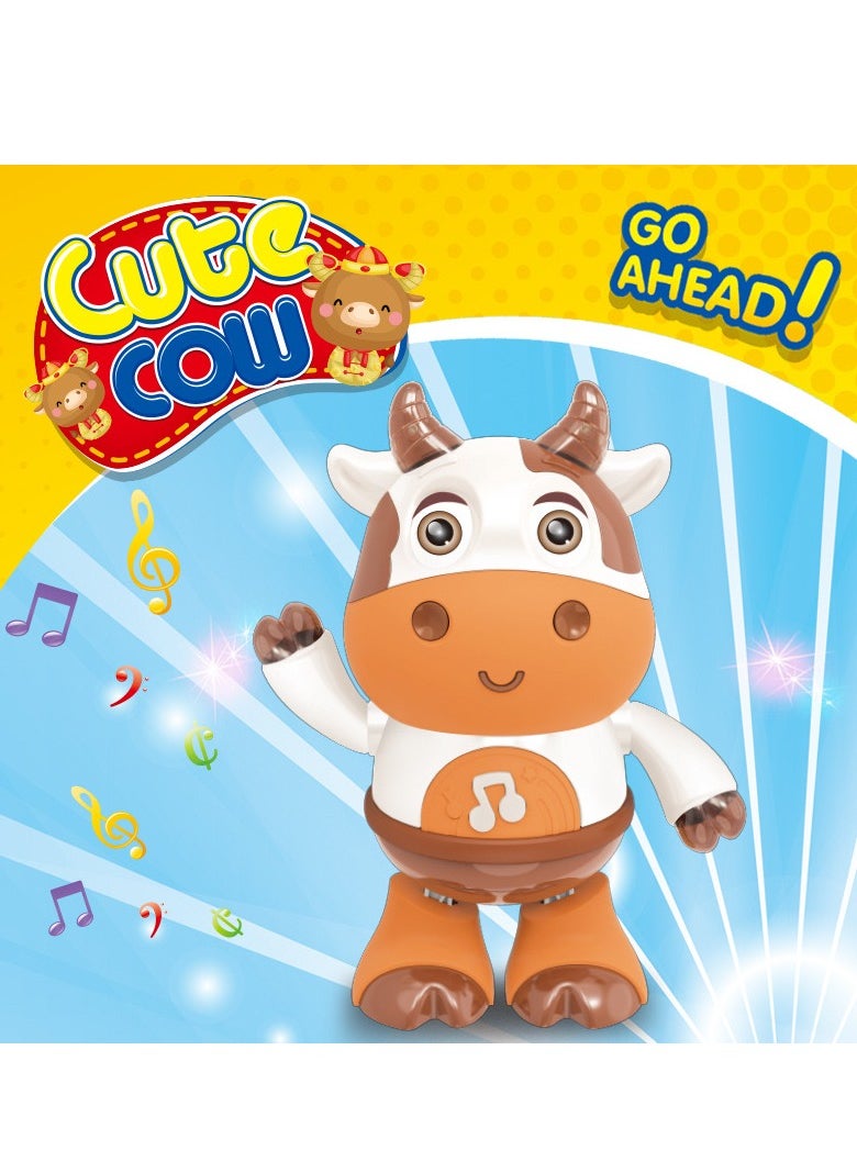 Baby Cow Musical Toys, Dancing Cow Baby Toy,Dancing Musical Cow Toys For Babies, Baby Preschool Educational Learning Toy With Lights Music Dancing & Singing Toy