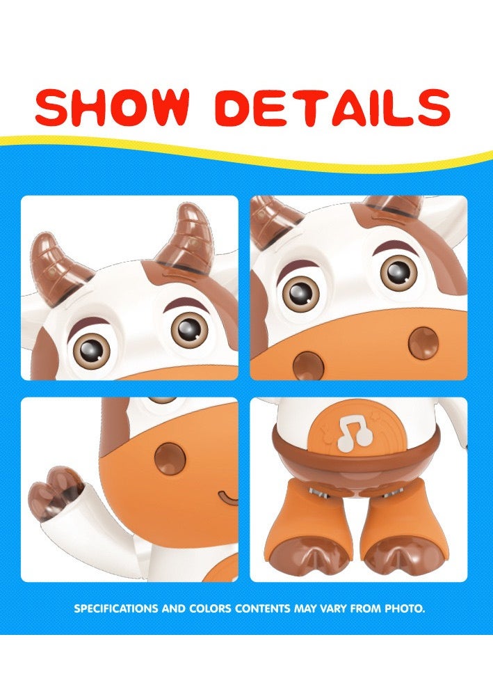 Baby Cow Musical Toys, Dancing Cow Baby Toy,Dancing Musical Cow Toys For Babies, Baby Preschool Educational Learning Toy With Lights Music Dancing & Singing Toy