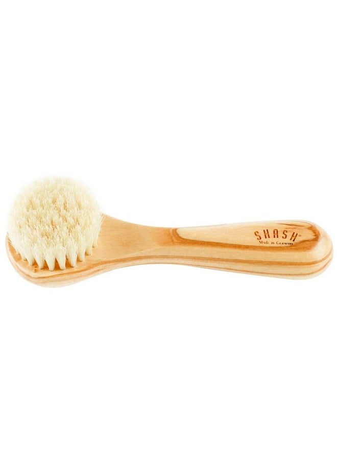 Since 1869 Hand Made In Germany - Sustainable Exfoliating Face Brush, Scrub Cleansing Brush, Exfoliates Skin To Help Reduce Flaking, Fine Lines, Supports Glowing Complexion Natural Boar Bristle
