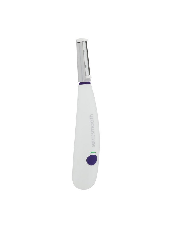 Michael Todd Beauty - Sonicsmooth - SONIC Technology Dermaplaning Tool - 2 in 1 Women’s Facial Exfoliation & Peach Fuzz Hair Removal System with 8 Weeks of Safety Edges