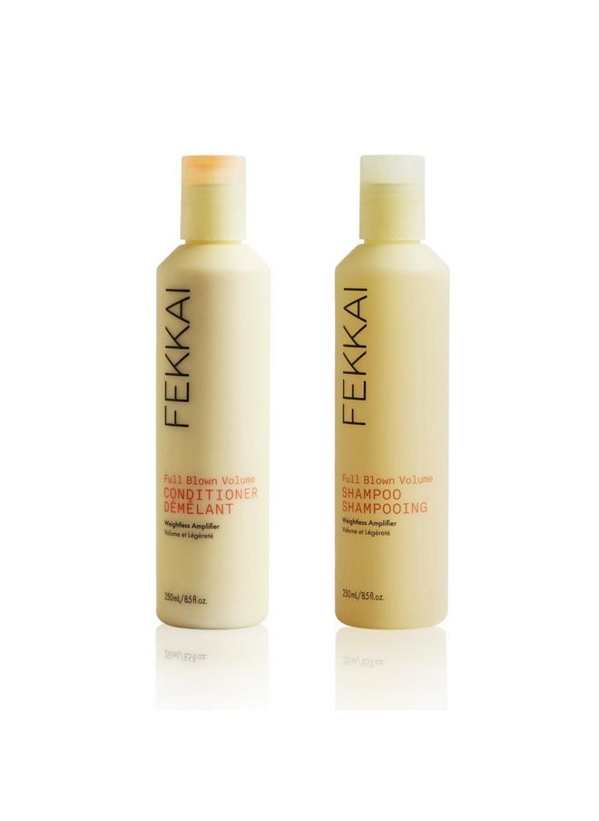 Full Blown Volume Shampoo (8.5 Oz) + Conditioner (8.5 Oz) - Delivers 2X The Volume For Up To 8 Hours - Free Of Sulfates, Parabens, Phthalates - Vegan, Cruelty-Free