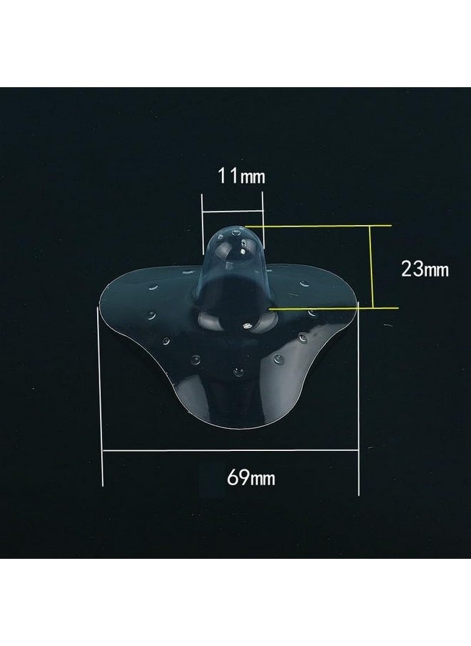 Nipple Shields For Nursing Newborn For Women Breastfeeding Baby Premium Contact Nippleshield For With Latch Difficulties Or Flat Or Inverted Nipples Clear (20Mm/0.78Inch, 2, Count)