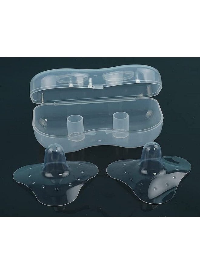 Nipple Shields For Nursing Newborn For Women Breastfeeding Baby Premium Contact Nippleshield For With Latch Difficulties Or Flat Or Inverted Nipples Clear (20Mm/0.78Inch, 2, Count)