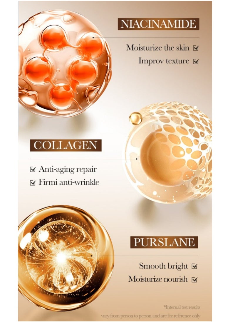 Anti Wrinkle Collagen Skin Care Set Nourishing Whitening Moisturizing Fast Absorbing Anti Aging Smooth and Soft Skin Remove Wrinkles and Dullness 6pcs Set