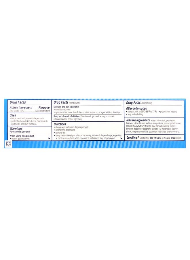 Rapid Relief Zinc Oxide Diaper Rash Cream 4 Oz (Pack Of 2)