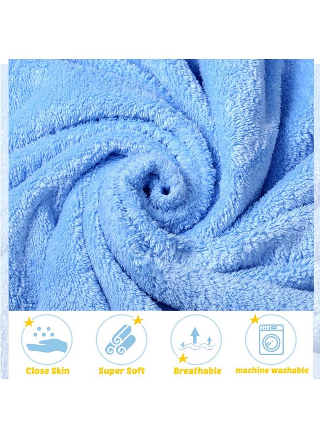 6 Pack Baby Bath Towel, Coral Fleece Soft Absorbent Hooded Towel For Newborns, Toddlers, And Kids, 30 X 30 Inch