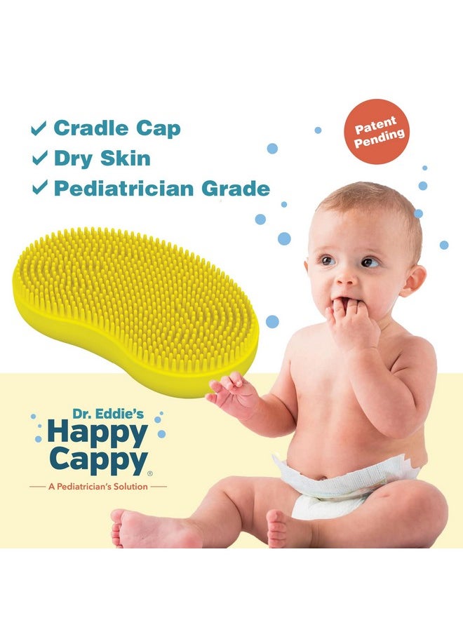 Beanie Brush - Cradle Cap Brush For Babies, Dry Skin Care, Gentle Exfoliating Baby Scalp Scrubber For Bathing, Helps Dandruff And Flakes, Food Grade Silicone, Bpa Free