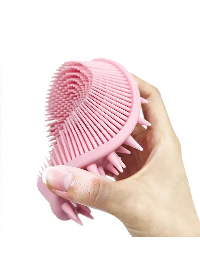 Silicone Body Brush, Exfoliating Body Scrubber, Silicone Body Scrubber Loofah, Silicone Bath Brush, Soft Exfoliating Body Bath Shower Scrubber Brush For Kids And Adults All Kinds Of Skin -3 Pack