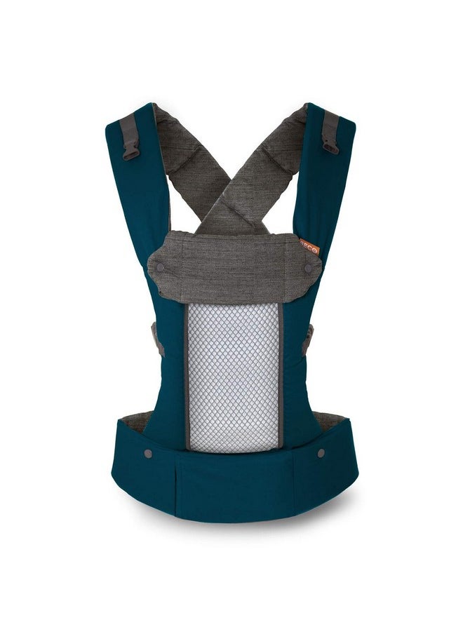 8 Hybrid Newborn To Toddler Carrier (7-45Lbs) - All In 1 Mesh Toddler Carrier - Baby Carrier Backpack, Front And Hip Carrier With Adjustable Seat - Cooling Ergonomic Carrier (Teal)