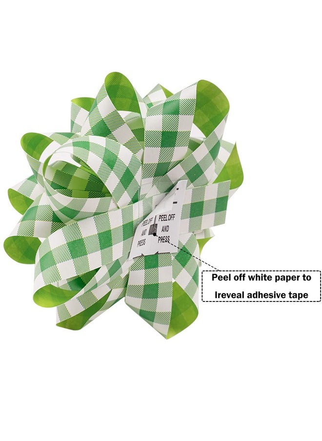 - Double-Sided Paper Gift Bow Assortment - Plaid, Flower And Leaf Design For Spring, Holiday, Birthday, Wedding, Baby Shower - Total 15 Bows, 3 Size
