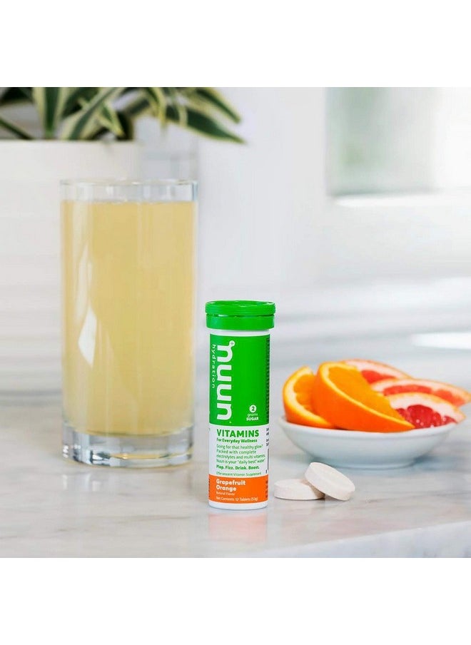 Nuun Vitamins: Grapefruit Orange Daily Hydration Supplement (3 Tubes of 12 Tabs)3