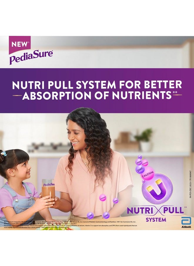 Pediasure Nutritional Drink Powder, Chocolate, Scientifically Designed Nutrition for Supporting Kids Growth 400g/375g (weight may vary)