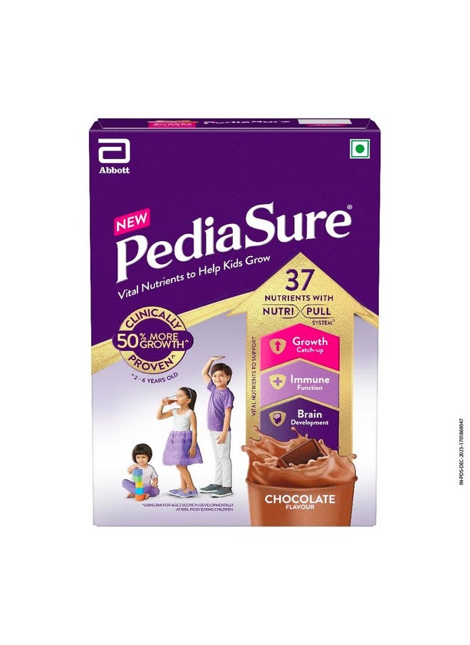 Pediasure Nutritional Drink Powder, Chocolate, Scientifically Designed Nutrition for Supporting Kids Growth 400g/375g (weight may vary)