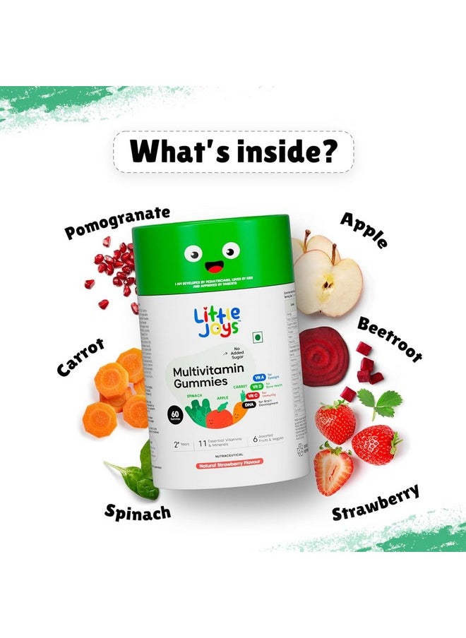 Little Joys Immunity Booster Kit For Kids 2-6 years | Nutrimix Nutrition Powder (350gm) & Multivitamin Gummies (30 Day Pack) | Improves Immunity, Gut Health, & Strength | 100% Vegetarian
