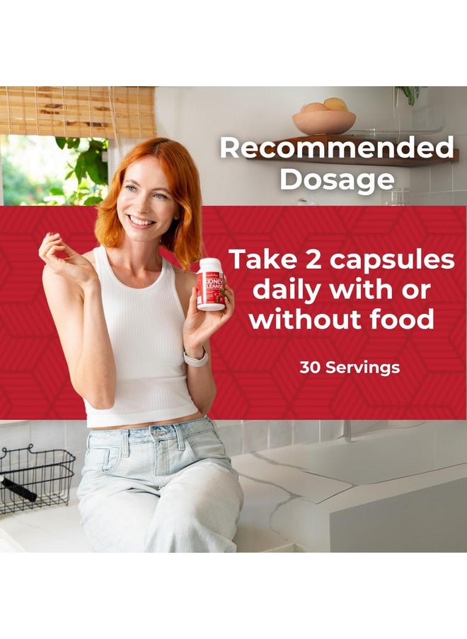 Health Plus Advanced Kidney Cleanse with Cranberry Extract, Turmeric Root and CoQ10, Helps Support Healthy Kidney Function & Urinary Tract Wellness, 60 Capsules