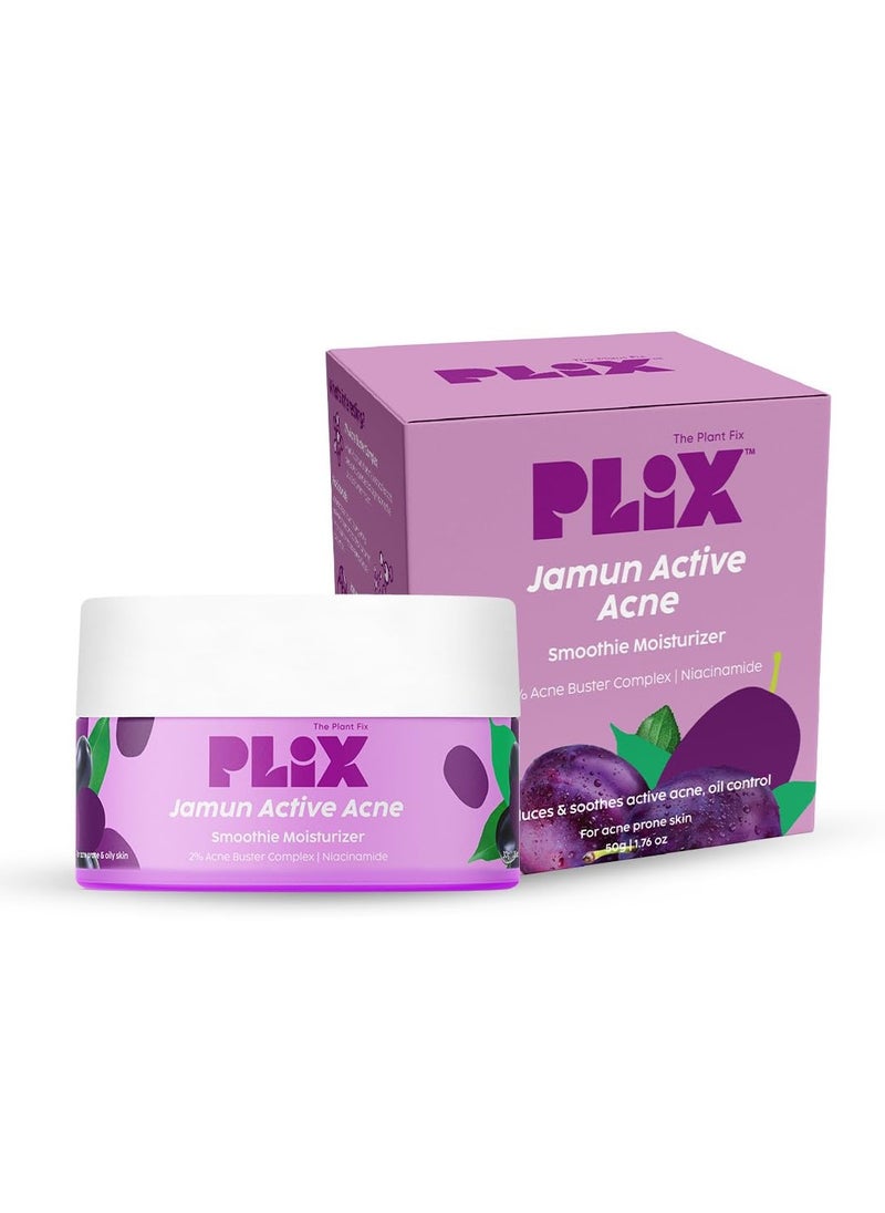 2% Niacinamide Jamun Moisturizer (50 gm), Helps Reduce Pimples with 2% Acne Buster, For Oily and Acne Prone Skin, With Witch Hazel & Jamun Extract