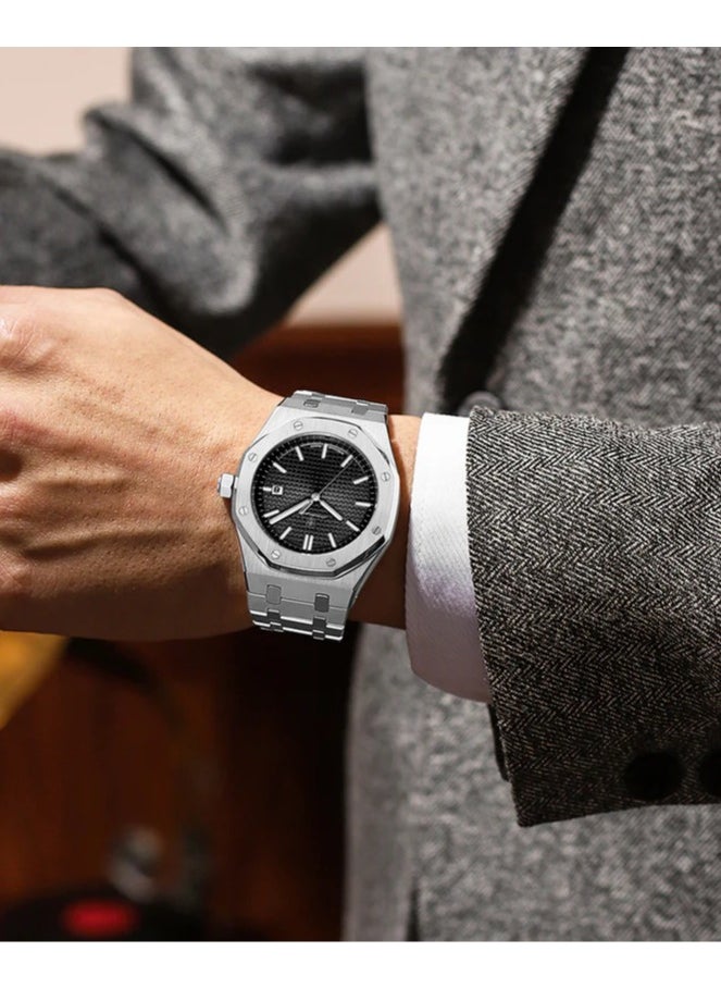 POEDAGAR Waterproof Luminous Men's Watch Quartz，Men's Wrist Watches