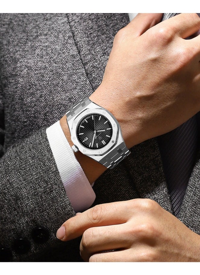 POEDAGAR Waterproof Luminous Men's Watch Quartz，Men's Wrist Watches