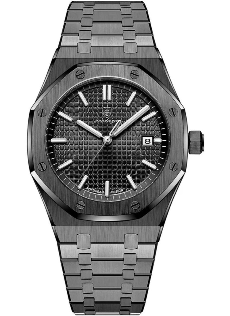 POEDAGAR Waterproof Luminous Men's Watch Quartz，Men's Wrist Watches