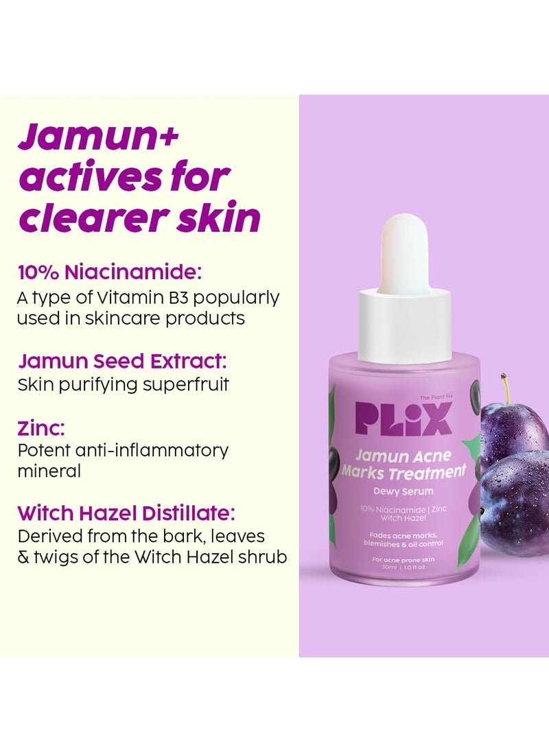 Jamun Face Wash and Acne Marks Serum Combo(100ML + 30ML) For Acne spots & Oil Control, For Breakouts | Oily & Acne Prone Skin