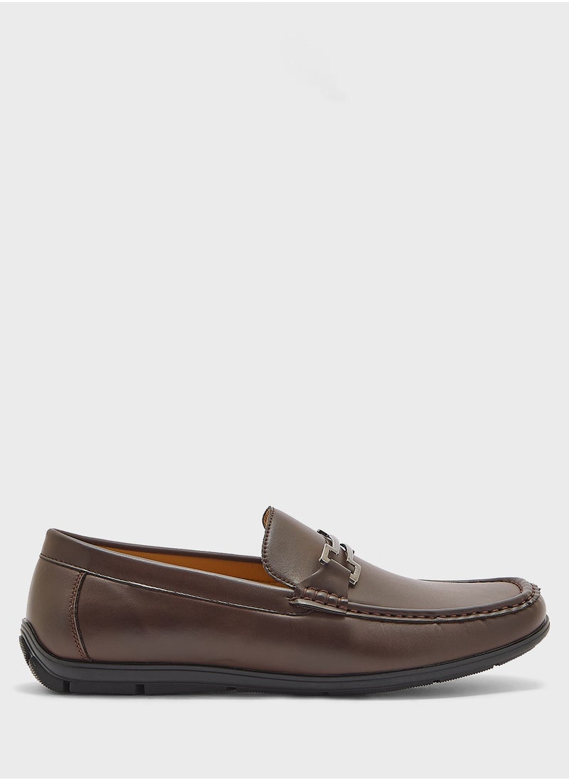 Trim Detail Formal Loafers