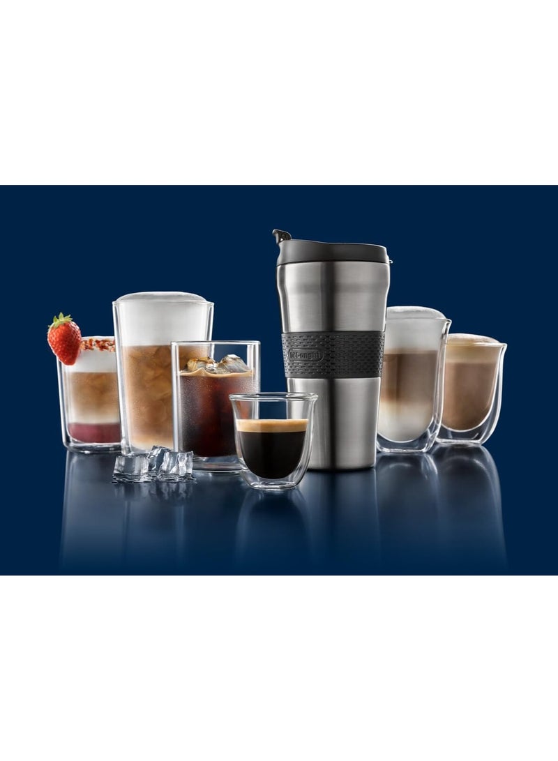 Delonje Aleta Cold Pro Automatic Coffee Machine With Crema Hot Cool Latte Technology Intuitive Color Screen Cool Extraction Technology TFT Screen 3.5 inch wifi silver 1.8 L 1450 W ECAM450.65.S silver