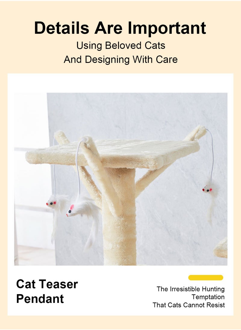 Cat Tree Cat Climbing Frame Cat House Activity Center Condo Cat Scratch Elevated