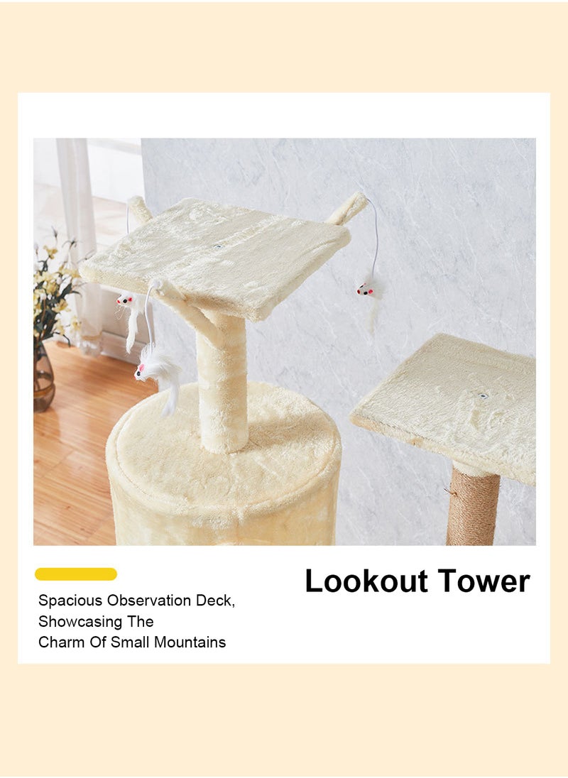 Cat Tree Cat Climbing Frame Cat House Activity Center Condo Cat Scratch Elevated