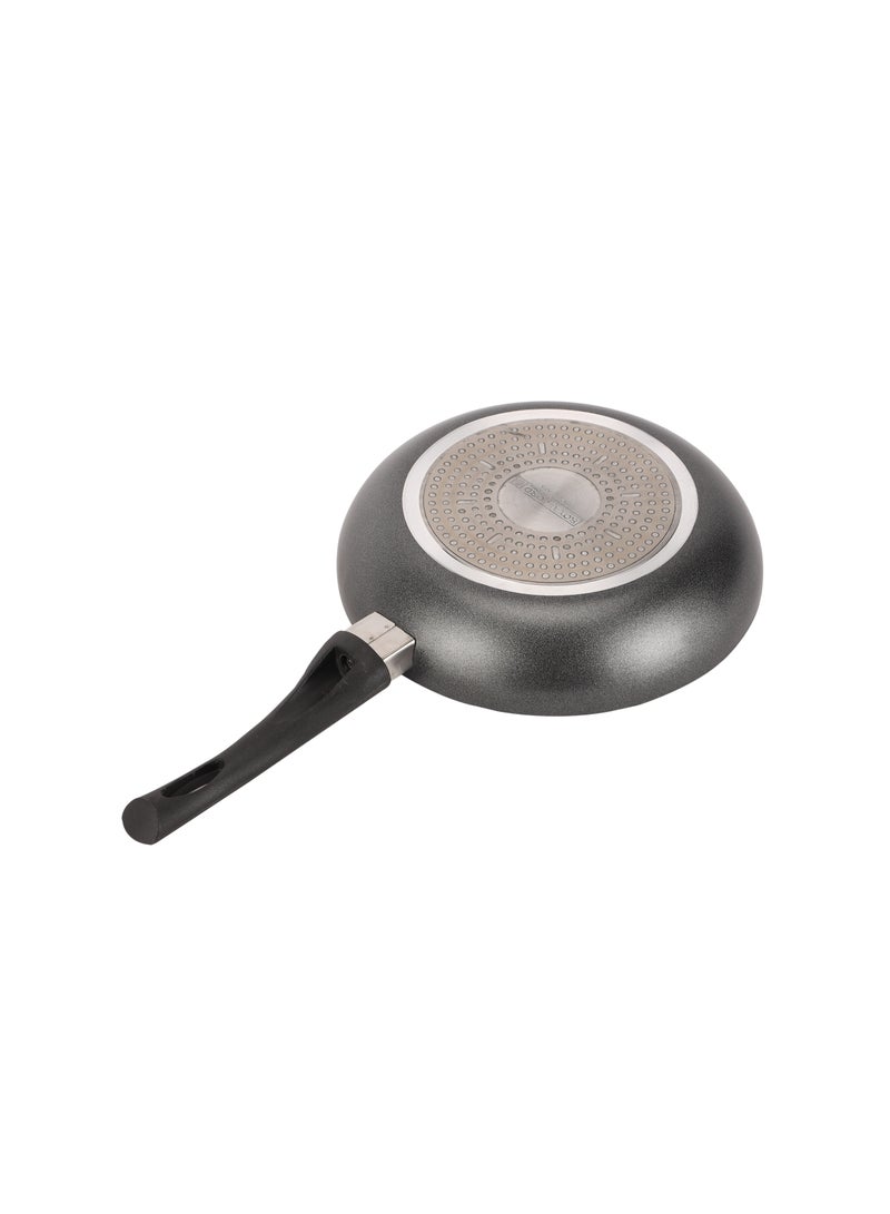 Royalford 30 CM Nonstick Frypan- RF12103| Strong Press Aluminum Body With Non-Stick Coating And Heat Resistant Bakelite Handle Black