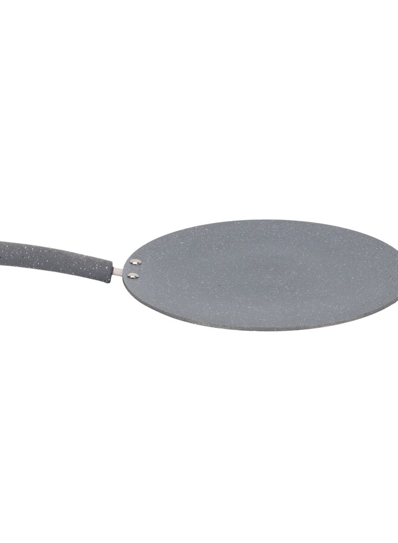 Royalford 28 cm Roti Tawa- RF12566/ Aluminium with Marble Non-Stick Coating, for Chapatti, Dosa, Tortilla, Crepe, Pancake, etc./ Heat Resistant Bakelite Handle, Multi-Purpose Flat Skillet Pan