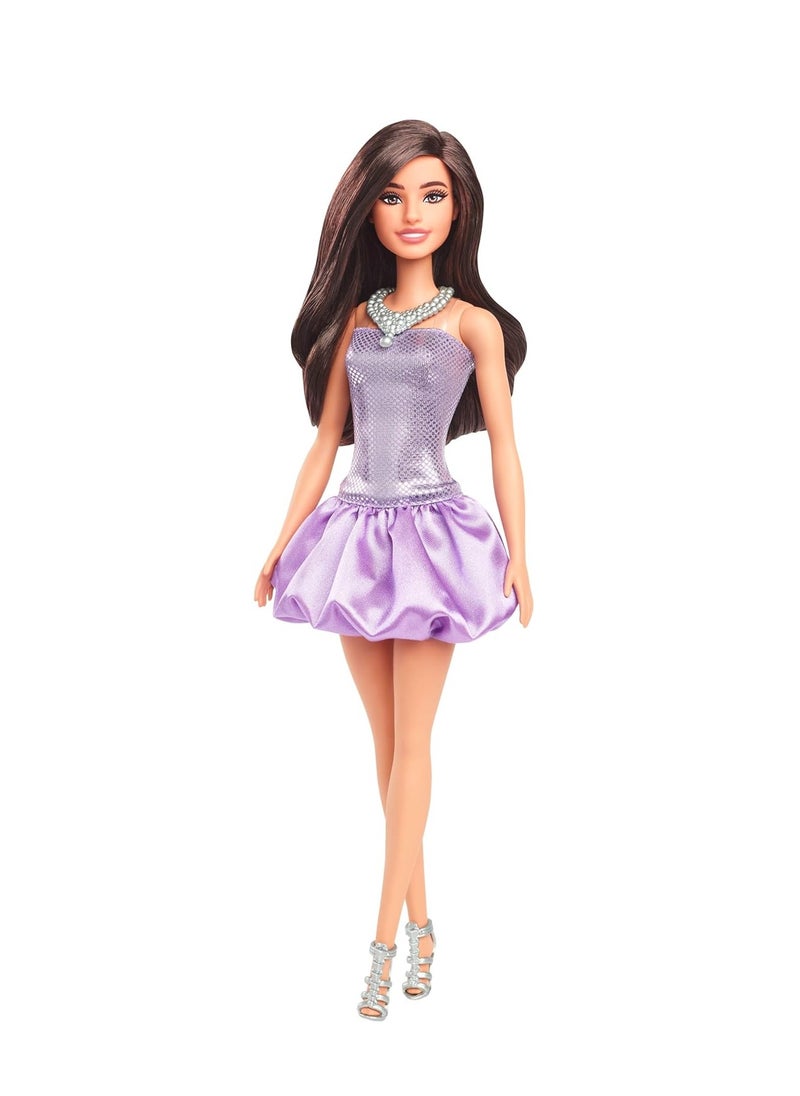 Barbie Fashionista Doll - Purple Bubble Dress