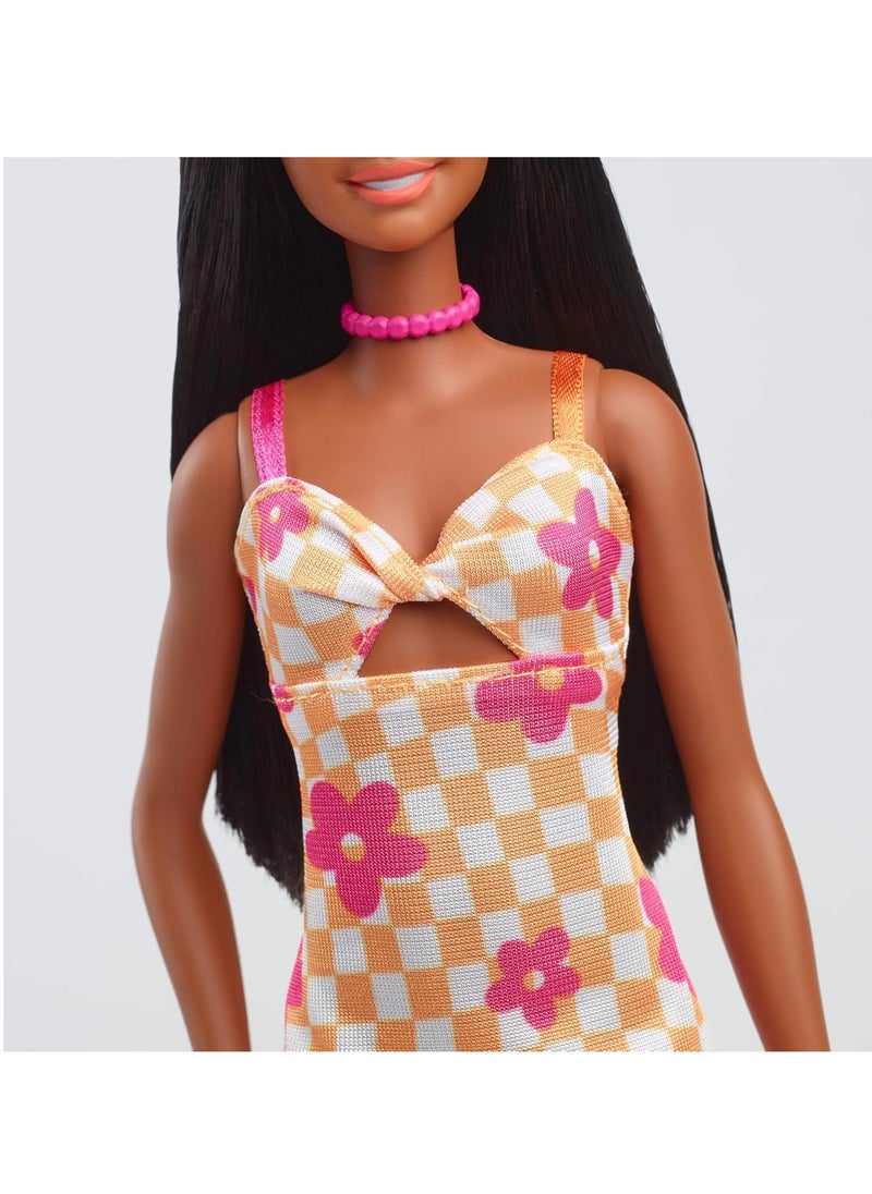 Barbie Fashionista Doll - Pink And Orange Dress