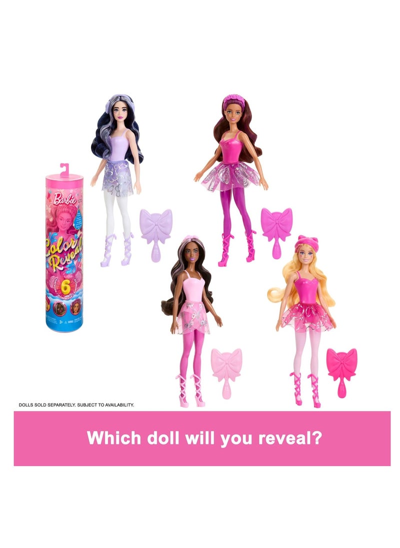 Barbie Color Reveal Doll And Accessories, Ballerina Series - 1 Piece Only, Assorted/Style May Vary