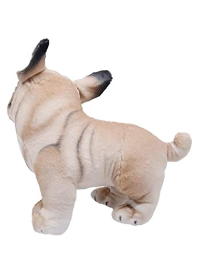 Lifelike French Bulldog Stuffed Animal Animated Plush Puppy Toy Doll Super Realistic Dogs Act Like Real  Gifts for Kids Birthday Party Dog Collection 9 Inches (Bulldog)