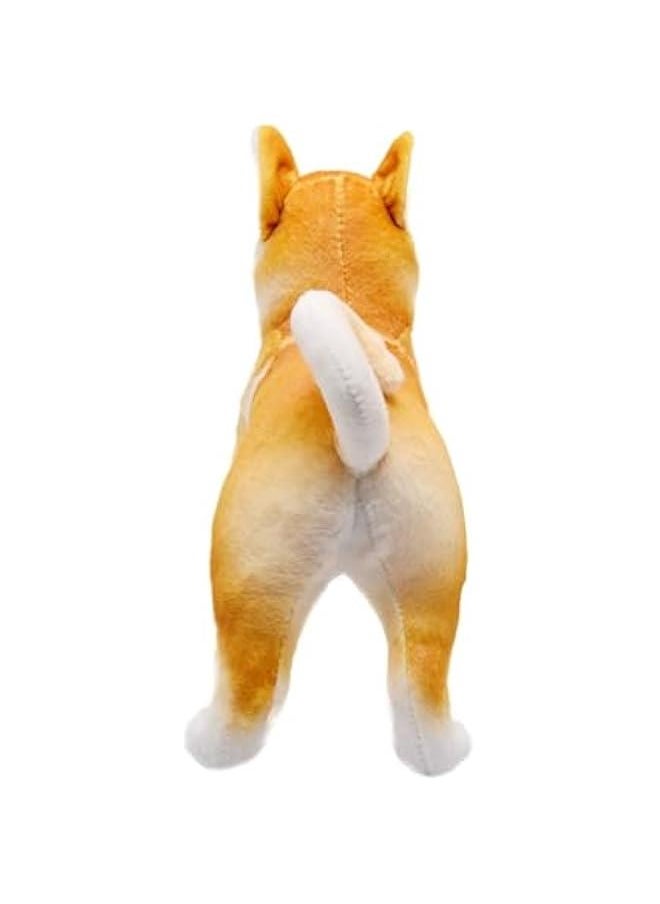 Lifelike Akita Dog Stuffed Animal Simulated Plush Puppy Toy Doll Super Realistic Shiba Inu Dogs Act Like Real  Gifts for Kids Birthday Party Dog Collection 12 Inches (Akita)