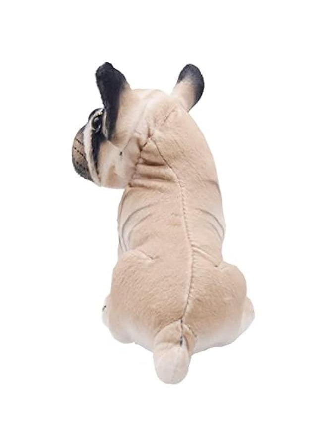 Lifelike French Bulldog Stuffed Animal Animated Plush Puppy Toy Doll Super Realistic Dogs Act Like Real  Gifts for Kids Birthday Party Dog Collection 9 Inches (Sitting Bulldog)