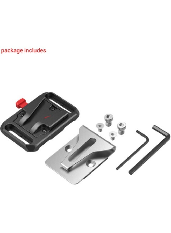 SmallRig Mini V-Lock Battery Plate with Belt Clip