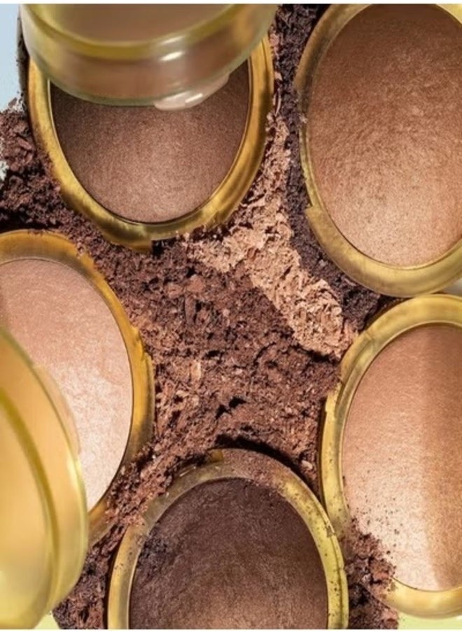 Kosas The Sun Show Glowy Warmth Talc-Free Baked Bronzer, Paradise - Medium Deep Bronze 6g - Radiant, Natural Glow