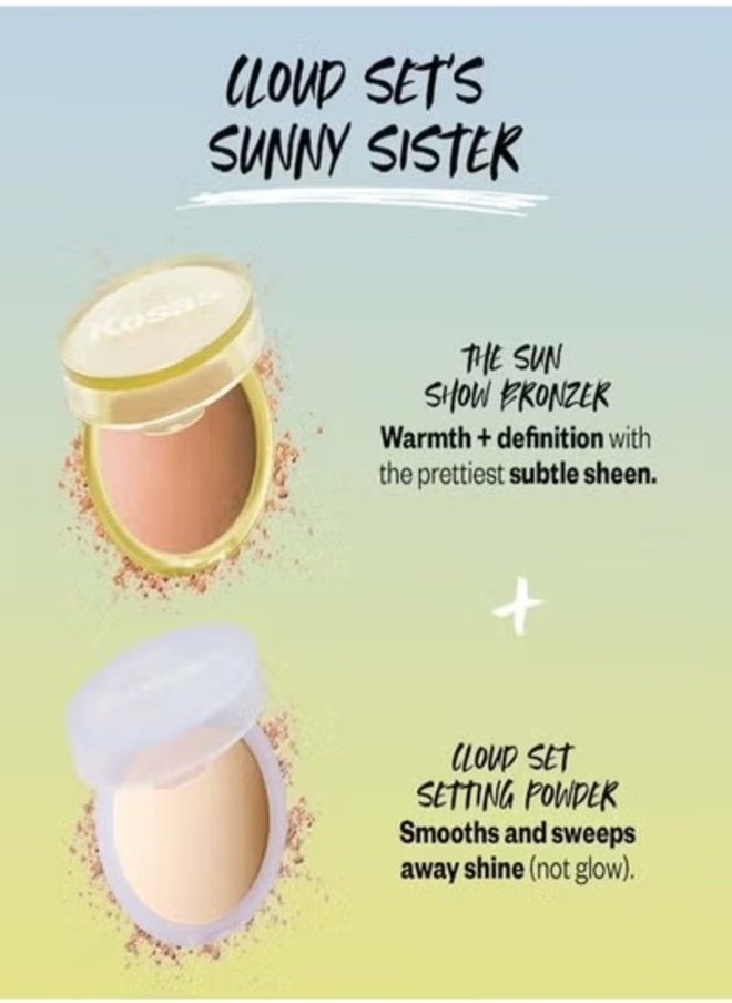 Kosas The Sun Show Glowy Warmth Talc-Free Baked Bronzer, Paradise - Medium Deep Bronze 6g - Radiant, Natural Glow