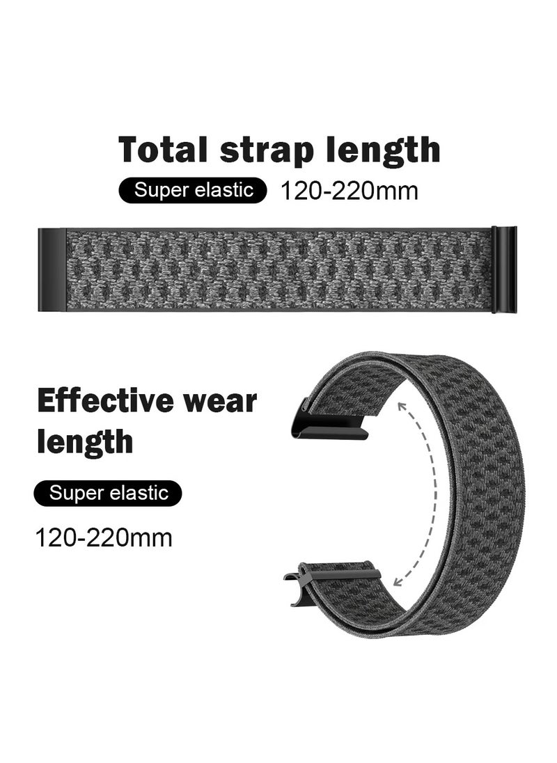 Double Color Wristband Compatible with Whoop 4.0 Straps, Adjustable Soft Sport Nylon Elastic Braided Bands Compatible with Whoop 4.0 Durable Sleep, Fitness& Activity Tracker, Comfortable & Breathable and Adjustable Wristband Replacement Strap Easy to Use and Perfect for Every Occasion