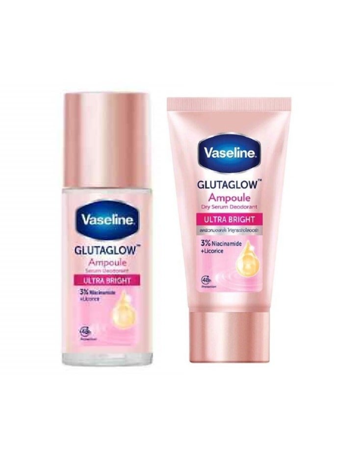 Ampoule Deodorant Ultra Bright & Vaseline Dry Serum Deodorant Ultra Bright