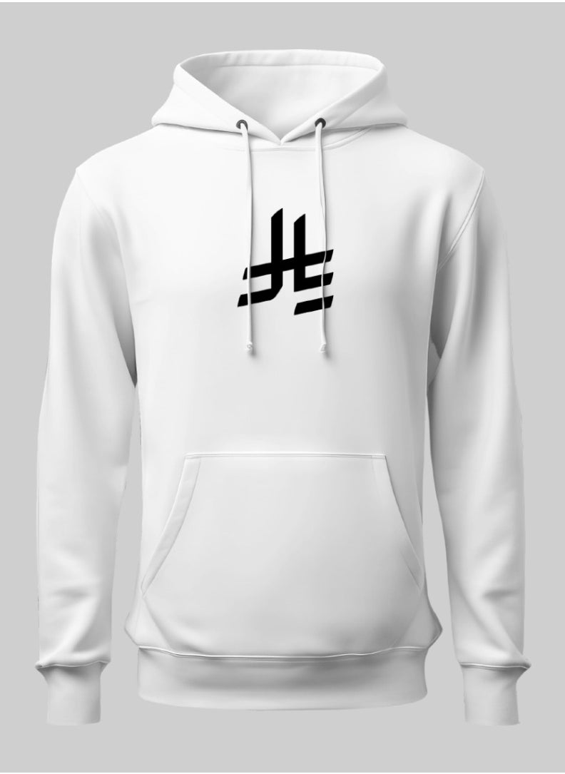 White Hoodie with Saudi Arabia Currency Symbol and Map Print, Comfortable and Stylish Sweatshirt, Ideal for Casual Wear and Gifts