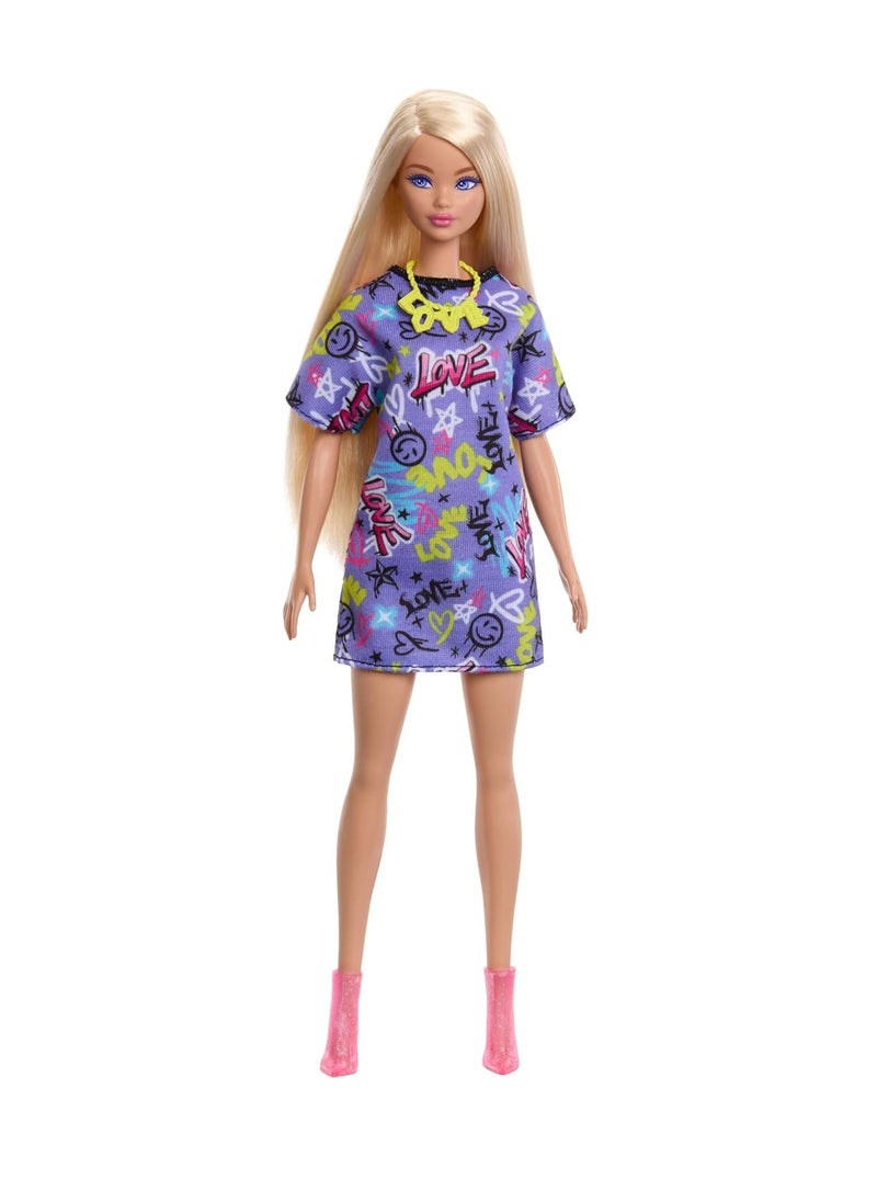 ​Barbie Doll With Clothes And Accessories, Blonde Hair And 3 Party-Themed Mix-And-Match Outfits Including Dresses, Purses And Heels