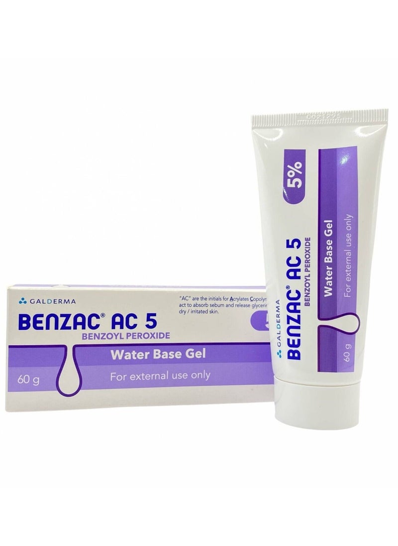 Benzac AC 5% Benzoyl Peroxide Gel 60g