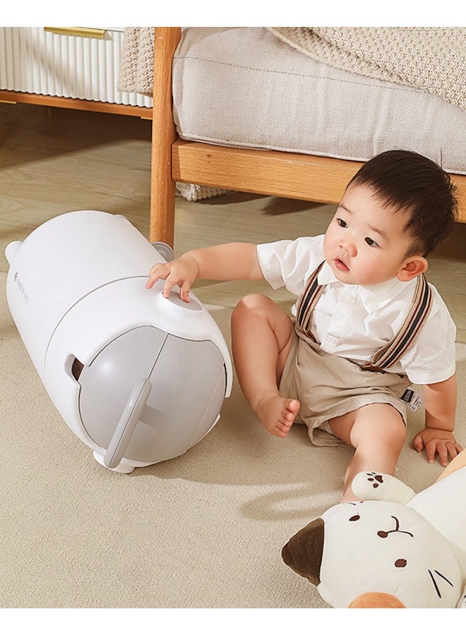 Baby Nappy Bin, Diaper Trash Bin, Diaper Disposal for Home Use, Durable and Odorless, White