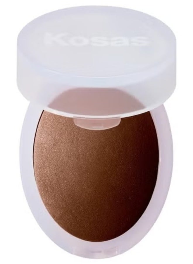 Kosas Cloud Set Baked Setting & Smoothing Talc-Free Vegan Powder,   Velvety - Sheer Deep 9.5g - Weightless, Sheer Finish