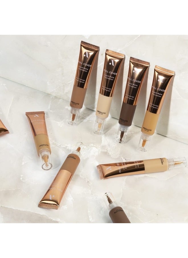 Full Cover Liquid Matte Foundation (Neutral Linen, 1.01 fl oz)