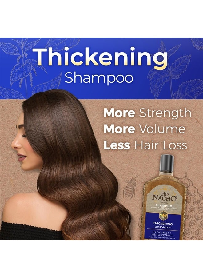 Anti Hair Loss Thickening Volume Filler Shampoo with Royal Jelly & Rosemary, Volumizing & Body-Boosting Hair Care, 14 Fluid Ounces