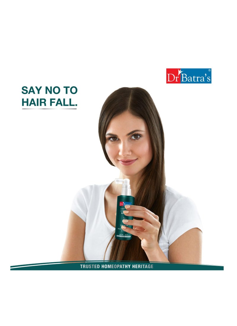 Dr Batra's Hair Fall Control Serum With natural Extracts Enriched With Watercress Henna Amla Thuja Formulated By Trichologists 130 Ml